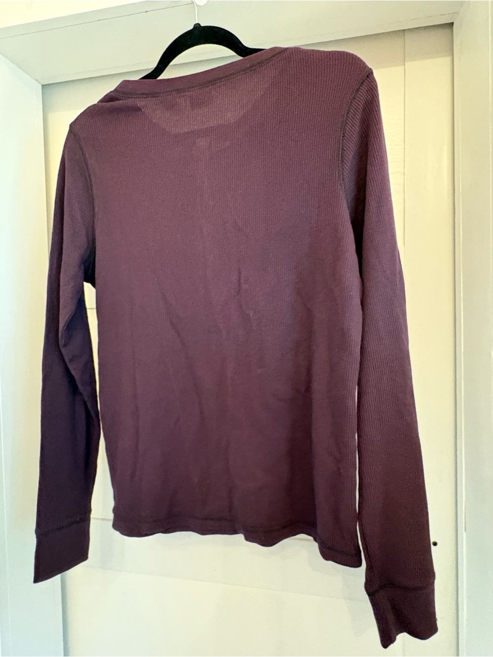 Levi's Plum Ribbed Button-Front Henley - Picture 4 of 4